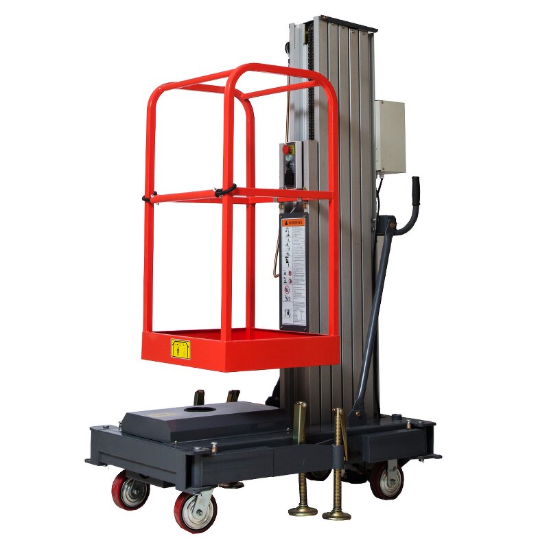 Aluminium Work Platform Manufacturer - Single Mast Electric Hydraulic