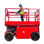 Rough Terrain Scissor Lift Manufacturer - Diesel Big Wheel Aerial