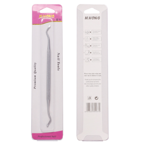 Stainless Steel Double-Headed Nail Trimmer Beauty Tool for Nail Groove Trimming File Cleaning Sharp Straight Blade Plastic