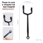 Hot Selling Three-In-One Cat's Eye Magnet Nail Art Multifunctional Solid Gel Material Double Side Cylinder-Shaped