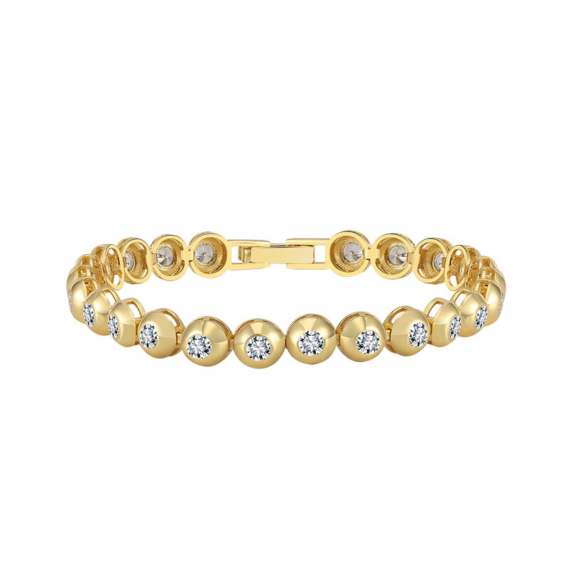 Luxurious Tennis Bracelet Manufacturer - OEM/ODM Custom Luxurious 925 Silver Bracelet with Pear Baguette Round Cut 5A CZ