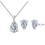 Designer Wedding Jewelry Set Manufacturer - OEM/ODM Custom Designer Wedding Jewelry Set 925 Silver Round Cut 8A CZ Jewelry Sets