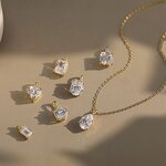 Moissanite Necklace Factory - OEM/ODM Custom 925 Sterling Silver Iced Out 1-4CT Moissanite Diamond Necklace