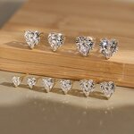 Round Cut Moissanite Stud Earrings Manufacturer - OEM/ODM Custom Sparkling Round Cut D Color VVS Moissanite Stud Earrings