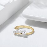 Cable Chains Bracelet Factory - OEM/ODM Custom 925 Silver Cable Chains Bracelet Three Cultured Freshwater Pearl Bracelet