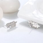 Evil Eyes Earrings Manufacturer - OEM/ODM Custom Cute Cubic Zircon Stud 925 Silver 11mm Evil Eyes Earrings for Women