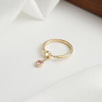 Women Rings Manufacturer - OEM/ODM Custom 925 Sterling Silver Love Heart Pastel Pink Heart Pendant Finger Ring