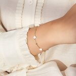 Gold Plated Heart Bracelet Factory - OEM/ODM Custom 925 Silver 14K Gold Plated Women Heart Bracelet Heart Cut 5A CZ