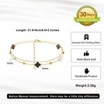 Minimalist Womens Anklet Manufacturer - OEM/ODM Custom Minimalist Womens Anklet 925 Silver Natural Shell Summer Beach Foot