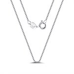 Box Chain Necklace Factory - OEM/ODM Custom Minimalist Thin 0.6mm Box Chain Necklace 925 Sterling Silver