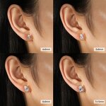 Stud Earrings Factory - OEM/ODM Custom Hypoallergenic Stud Pear Cut 8A Cubic Zirconia 925 Silver Earrings