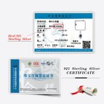 Sparkling Dance Moissanite Necklace Manufacturer - OEM/ODM Custom 925 Silver Sparkling Dance Round 0.5ct VVS Moissanite Necklace