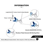 Minimalist White Diamond Cz Necklace Factory - OEM/ODM Custom Minimalist 925 Silver Rhodium Plated White Diamond Cz Necklace