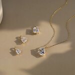 Earrings Ring Necklace Set Manufacturer - OEM/ODM Custom Earrings Ring Necklace Set 925 Silver Oval Cut 8A CZ Jewelry Sets