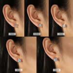Moissanite Stud Earrings Factory - OEM/ODM Custom 10mm Pear Cut Moissanite Earrings Fashion Accessories 925 Silver