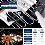 Iced Out Tennis Chain Necklace Manufacturer - OEM/ODM Custom Pass Diamond Tester Hip Hop 925 Silver Tennis Chain Necklaces