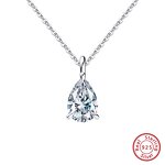 Moissanite Necklace Factory - OEM/ODM Custom 925 Sterling Silver Iced Out 1-4CT Moissanite Diamond Necklace