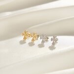 Minimalist Leaf Earing Jewelry Manufacturer - OEM/ODM Custom Minimalist Leaf Earing Jewelry 925 Silver 14K Gold Plated