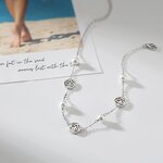Plata 925 Summer Beach Anklets Manufacturer - OEM/ODM Custom European and American Plata 925 Sterling Silver Summer Beach Anklets