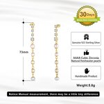 Moissanite Stud Earrings Factory - OEM/ODM Custom High Quality 10mm Pear Cut Moissanite Earrings 925 Silver