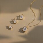 Fine Jewelry Necklaces Set Factory - OEM/ODM Custom Fine Jewelry Necklaces Set 925 Silver 8A CZ Clavicle Chain Wedding Set