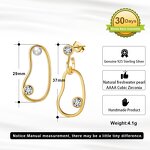 Large Cuban Chain Indian Earrings Manufacturer - OEM/ODM Custom New Design Large Cuban Chain Two-color 14K Gold Earrings