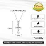 Moissanite Diamond Necklace Factory - OEM/ODM Custom S925 Silver Rhodium Plated Round Cut D Color VVS Moissanite Necklace