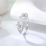 Tennis Bracelet Manufacturer - OEM/ODM Custom S925 Silver Tennis Bracelet Paper Clip Chain Sparkling Bracelet for Women