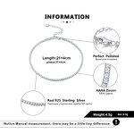 Gold Tennis Chain Anklets Manufacturer - OEM/ODM Custom Hot Sale Gold Tennis Chain Bracelet Anklets 925 Silver for Women