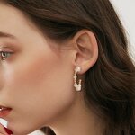 Abalone Shell Stud Earrings Factory - OEM/ODM Custom Real 925 Silver Cultured Freshwater Pear Abalone Shell Stud Earrings