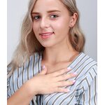 Exquisite Jewelry Earring Factory - OEM/ODM Custom Exquisite Jewelry Earring 925 Silver Eternity Square Heart Round Diamond