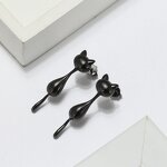 Personality Punk Stud Earrings Manufacturer - OEM/ODM Custom Personality Punk 925 Silver Evil Eyes Stud Earrings Jewelry