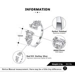 Tennis Bracelet Manufacturer - OEM/ODM Custom S925 Silver Tennis Bracelet Paper Clip Chain Sparkling Bracelet for Women