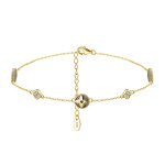 Fashion Jewelry Anklet Factory - OEM/ODM Custom Fashion Jewelry 925 Silver Anklet Foot Chain 14K Gold Plated Chain Anklets