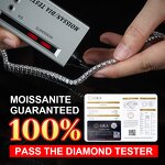 Tennis Chain Necklace Manufacturer - OEM/ODM Custom 925 Silver Gra VVS Moissanite Diamond Tennis Chain