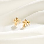 Minimalist Leaf Earing Jewelry Manufacturer - OEM/ODM Custom Minimalist Leaf Earing Jewelry 925 Silver 14K Gold Plated