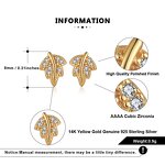 Cartilage Piercing Earrings Factory - OEM/ODM Custom 14K Gold Plated Cartilage Piercing Earrings 925 Silver Small Hoop