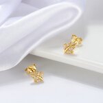 Cartilage Piercing Earrings Factory - OEM/ODM Custom 14K Gold Plated Cartilage Piercing Earrings 925 Silver Small Hoop