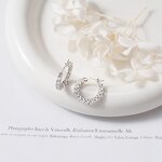 Cubic Zirconia Promise Ring Manufacturer - OEM/ODM Custom Blue Ice Flower CZ Cubic Zirconia Promise Halo Engagement Ring