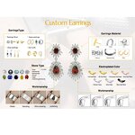 Earrings Manufacturer - OEM/ODM Custom High Quality 925 Silver Gold Plated Stud Hoop Drop Earrings