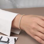 Jewellery Bracelets with Shell Pearls Factory - OEM/ODM Custom 925 Silver Jewellery Bracelets with Shell Pearls Four Leaf