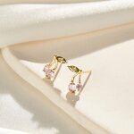 Cross Stud Earrings Factory - OEM/ODM Custom Hypoallergenic 925 Silver Ear Jewelry 14K Gold Cross Stud Earrings