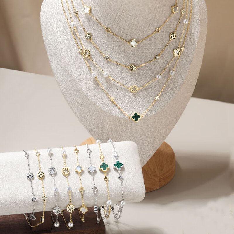 Necklace Manufacturer - OEM/ODM Custom Fashion 925 Silver Korean Jewelry Natural Shell Pearls Necklace