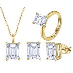 Fine Jewelry Necklaces Set Factory - OEM/ODM Custom Fine Jewelry Necklaces Set 925 Silver 8A CZ Clavicle Chain Wedding Set