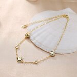 Fashion Jewelry Anklet Factory - OEM/ODM Custom Fashion Jewelry 925 Silver Anklet Foot Chain 14K Gold Plated Chain Anklets