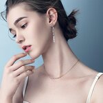 Pearl Drop Long Chain Earrings Factory - OEM/ODM Custom Hypoallergenic 925 Silver Stud Earrings Pearl Drop Long Chain