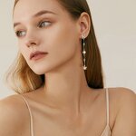 Flat Edge Hoop Earrings Manufacturer - OEM/ODM Custom Hypoallergenic 925 Silver Wide Flat Edge Hoop Earrings 14K Gold Pearl