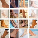 Gold Plated Anklet Bracelets Factory - OEM/ODM Custom 14K Gold Plated Anklet Bracelets 925 Silver Heart Bead Chain Layered