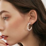 Gold Teardrop Earrings Manufacturer - OEM/ODM Custom Gold Teardrop Earrings 925 Silver Chunky Statement Earrings