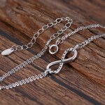 Adjustable Bracelet Manufacturer - OEM/ODM Custom Women's 925 Silver Infinity Endless Love Symbol Charm Bracelet